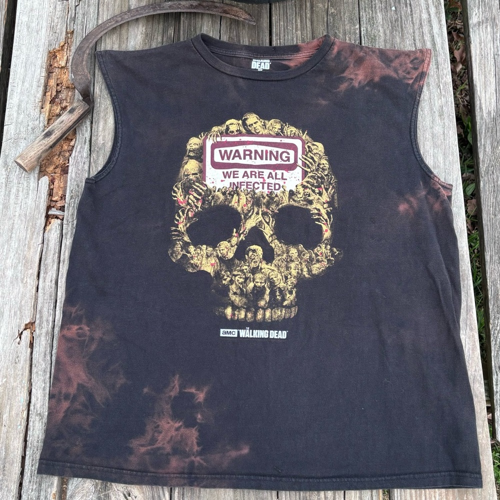 Bleached and Bold Walking Dead Muscle Tank